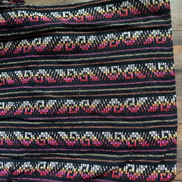 Vintage Baja Hoodie XL Mexican Drug Rug Festival Boho Surf Pullover - Picture 6 of 6